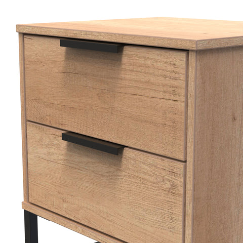 Hong Kong 2 Drawer Bedside Cabinet