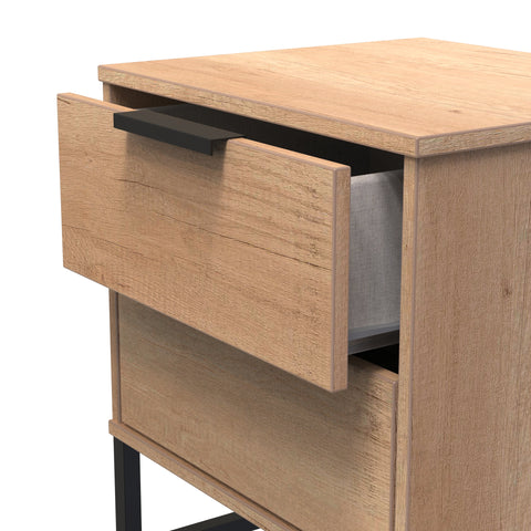 Hong Kong 2 Drawer Bedside Cabinet