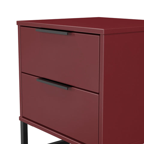 Hong Kong 2 Drawer Bedside Cabinet