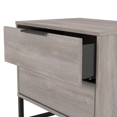 Hong Kong (Black Sleigh Legs) 2 Drawer Midi Chest