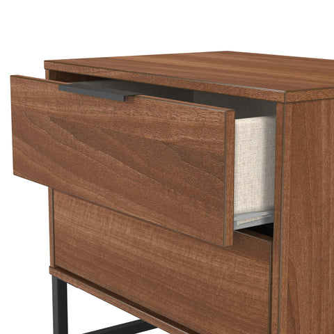 Hong Kong (Black Sleigh Legs) 2 Drawer Midi Chest