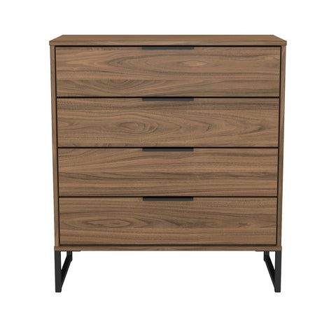 Hong Kong (Black Sleigh Legs) 4 Drawer Chest