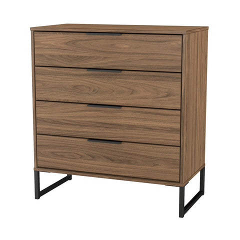 Hong Kong (Black Sleigh Legs) 4 Drawer Chest