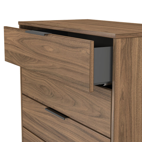Hong Kong (Black Sleigh Legs) 4 Drawer Chest