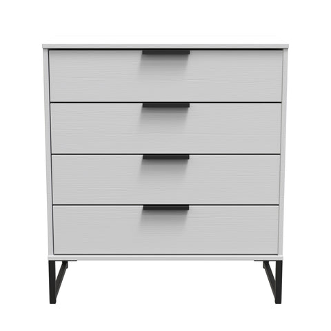 Hong Kong (Black Sleigh Legs) 4 Drawer Chest