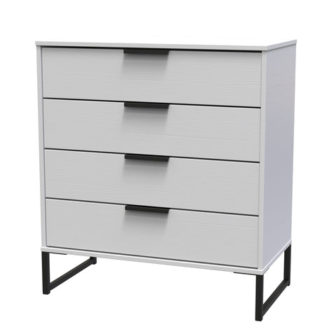 Hong Kong (Black Sleigh Legs) 4 Drawer Chest