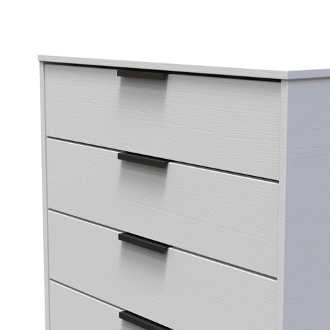 Hong Kong (Black Sleigh Legs) 4 Drawer Chest