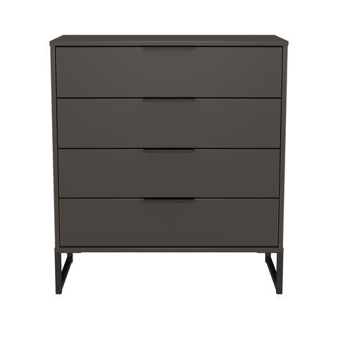 Hong Kong (Black Sleigh Legs) 4 Drawer Chest