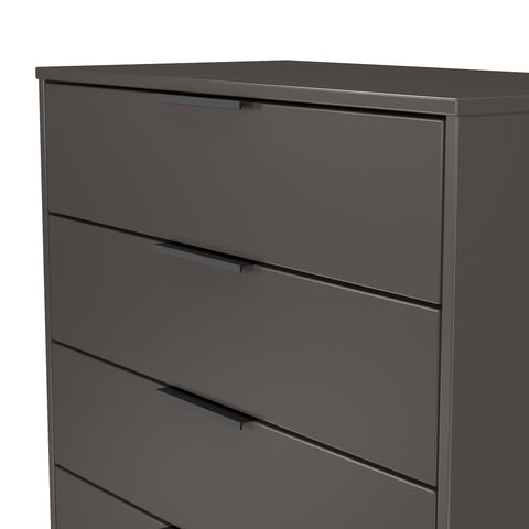 Hong Kong (Black Sleigh Legs) 4 Drawer Chest