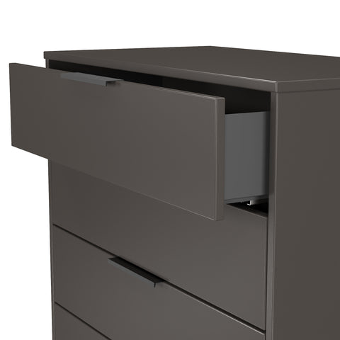 Hong Kong (Black Sleigh Legs) 4 Drawer Chest