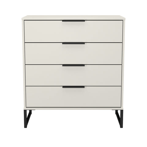 Hong Kong (Black Sleigh Legs) 4 Drawer Chest