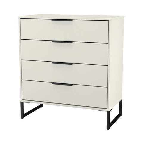 Hong Kong (Black Sleigh Legs) 4 Drawer Chest