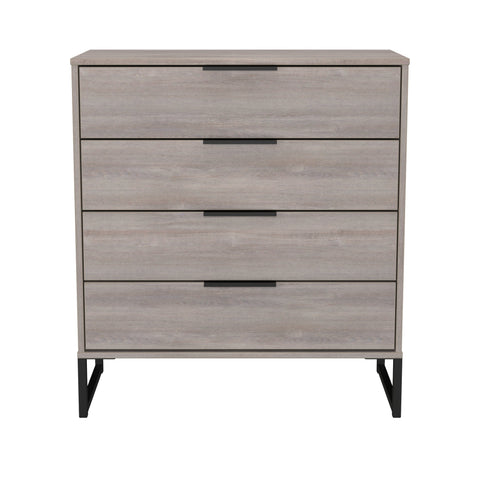 Hong Kong (Black Sleigh Legs) 4 Drawer Chest
