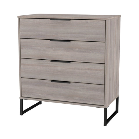 Hong Kong (Black Sleigh Legs) 4 Drawer Chest