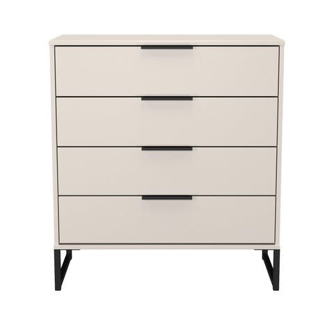 Hong Kong (Black Sleigh Legs) 4 Drawer Chest
