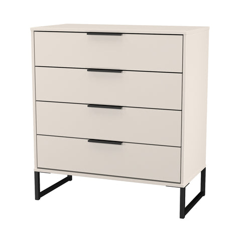 Hong Kong (Black Sleigh Legs) 4 Drawer Chest