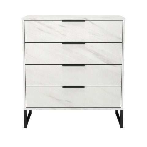 Hong Kong (Black Sleigh Legs) 4 Drawer Chest
