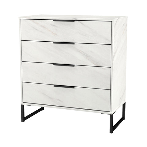 Hong Kong (Black Sleigh Legs) 4 Drawer Chest