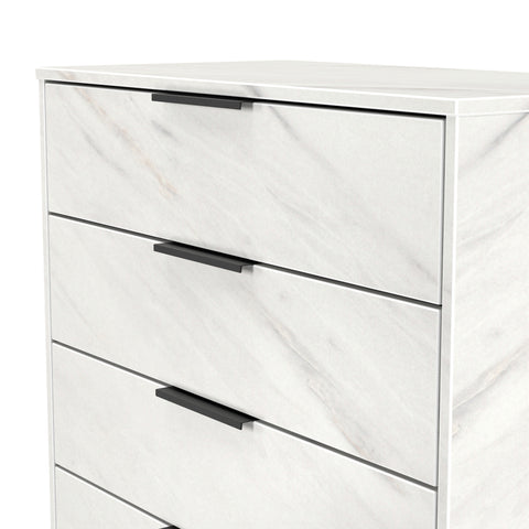 Hong Kong (Black Sleigh Legs) 4 Drawer Chest