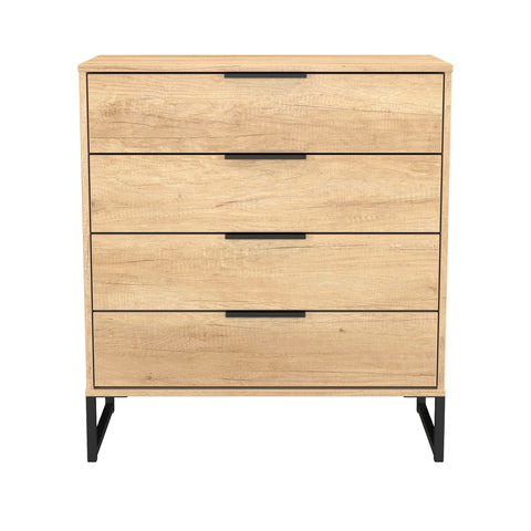 Hong Kong (Black Sleigh Legs) 4 Drawer Chest