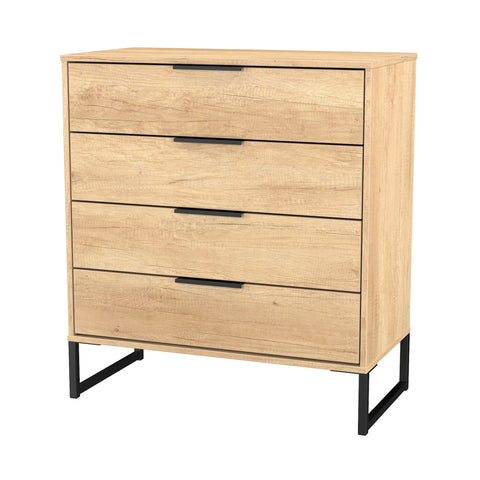 Hong Kong (Black Sleigh Legs) 4 Drawer Chest