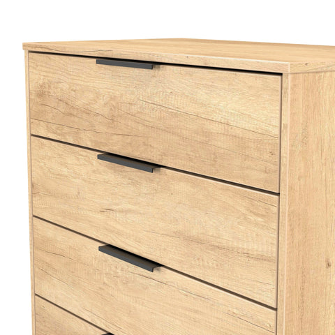 Hong Kong (Black Sleigh Legs) 4 Drawer Chest
