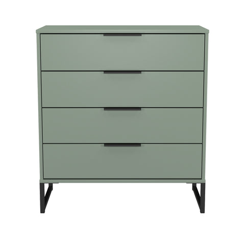 Hong Kong (Black Sleigh Legs) 4 Drawer Chest