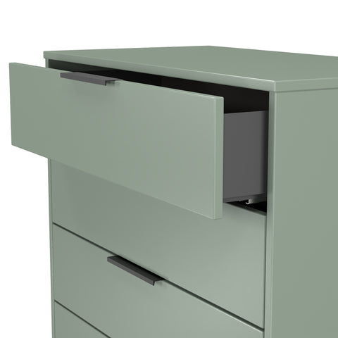 Hong Kong (Black Sleigh Legs) 4 Drawer Chest