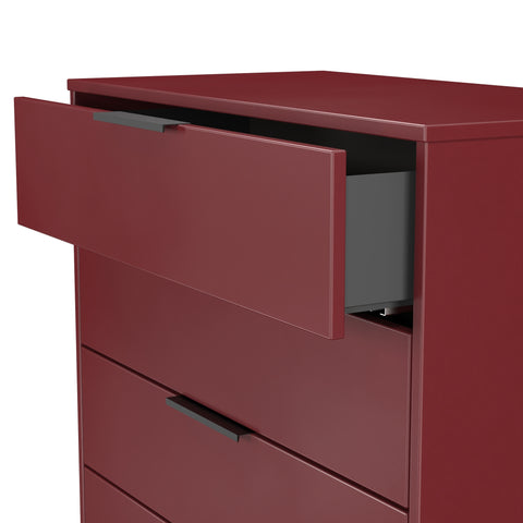 Hong Kong (Black Sleigh Legs) 4 Drawer Chest
