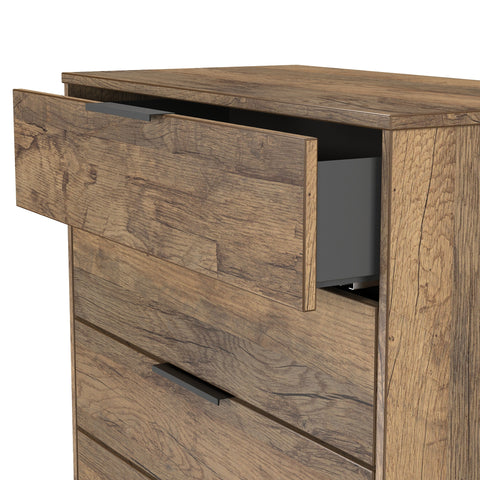 Hong Kong (Black Sleigh Legs) 4 Drawer Chest