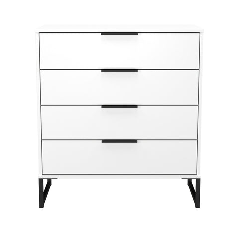 Hong Kong (Black Sleigh Legs) 4 Drawer Chest
