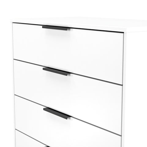 Hong Kong (Black Sleigh Legs) 4 Drawer Chest