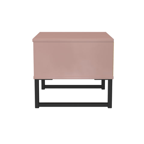 Hong Kong (Black Sleigh Legs) 1 Drawer Bedside Cabinet  with Legs