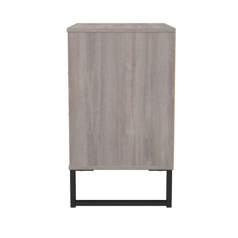 Hong Kong (Black Sleigh Legs) 3 Drawer Midi Chest with Legs