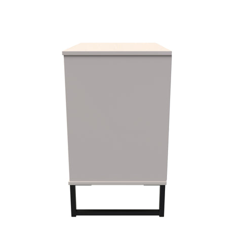 Hong Kong (Black Sleigh Legs) 3 Drawer Midi Chest with Legs