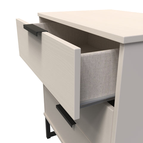 Hong Kong (Black Sleigh Legs) 3 Drawer Midi Chest with Legs