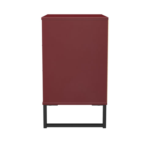 Hong Kong (Black Sleigh Legs) 3 Drawer Midi Chest with Legs