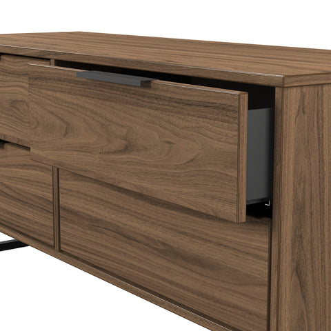 Hong Kong (Black Sleigh Legs) 4 Drawer Bed Box