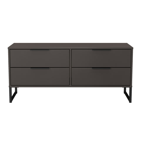 Hong Kong (Black Sleigh Legs) 4 Drawer Bed Box
