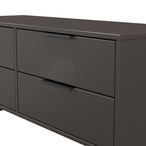Hong Kong (Black Sleigh Legs) 4 Drawer Bed Box