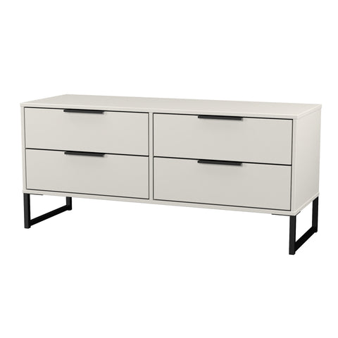 Hong Kong (Black Sleigh Legs) 4 Drawer Bed Box