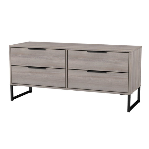 Hong Kong (Black Sleigh Legs) 4 Drawer Bed Box
