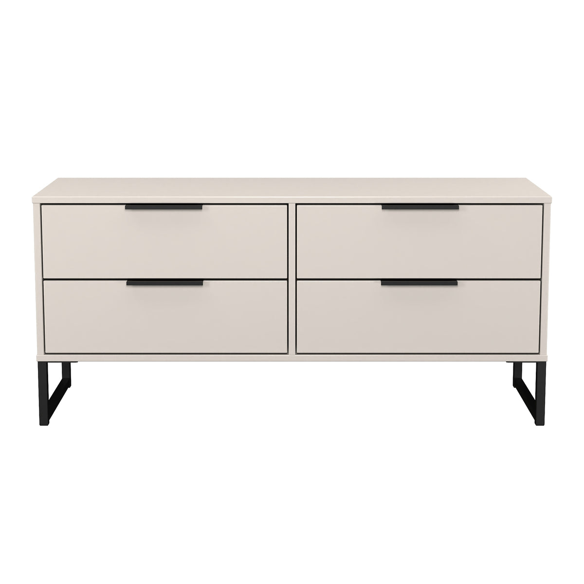 Hong Kong (Black Sleigh Legs) 4 Drawer Bed Box