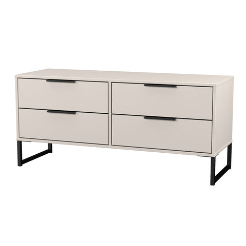 Hong Kong (Black Sleigh Legs) 4 Drawer Bed Box
