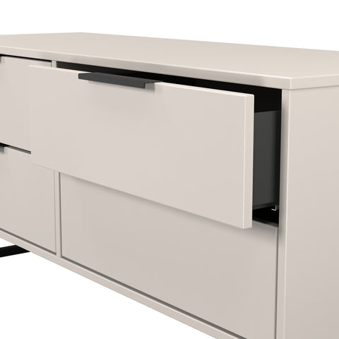 Hong Kong (Black Sleigh Legs) 4 Drawer Bed Box