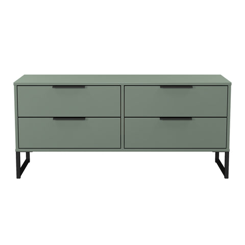 Hong Kong (Black Sleigh Legs) 4 Drawer Bed Box