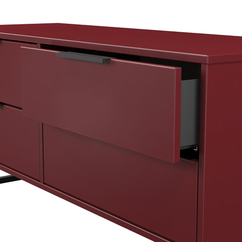 Hong Kong (Black Sleigh Legs) 4 Drawer Bed Box