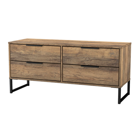 Hong Kong (Black Sleigh Legs) 4 Drawer Bed Box