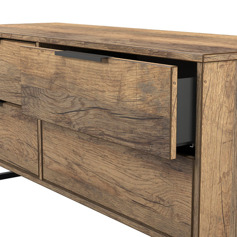 Hong Kong (Black Sleigh Legs) 4 Drawer Bed Box