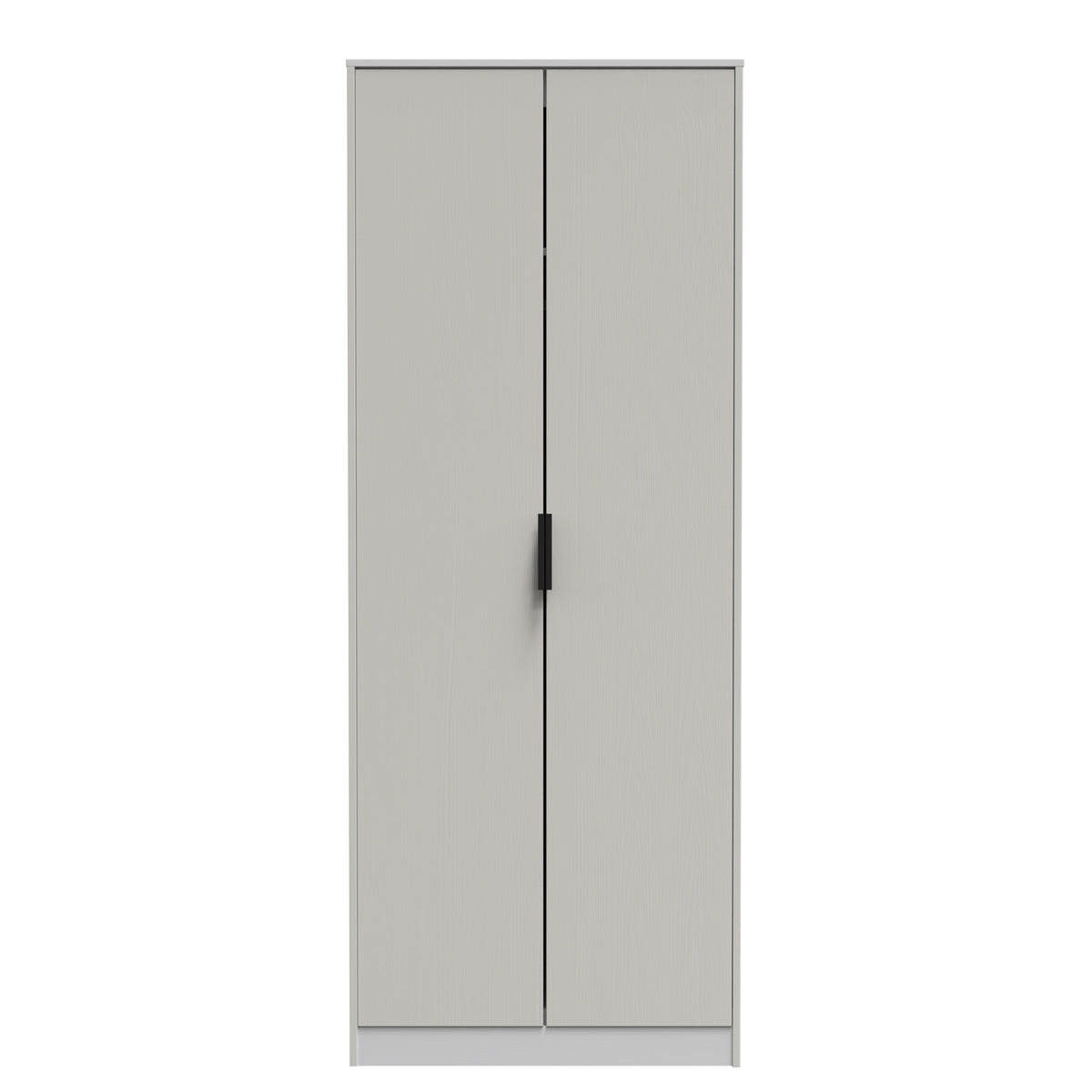 Hong Kong (Black Sleigh Legs) Tall Plain Wardrobe